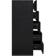Meridian Furniture Scallop Black Oak Veneer Chest