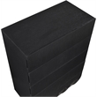 Meridian Furniture Scallop Black Oak Veneer Chest