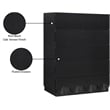 Meridian Furniture Scallop Black Oak Veneer Chest