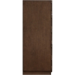 Meridian Furniture Scallop Brown Oak Veneer Chest
