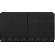 Meridian Furniture Scallop Black Oak Veneer Dresser
