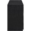 Meridian Furniture Scallop Black Oak Veneer Dresser
