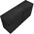 Meridian Furniture Scallop Black Oak Veneer Dresser