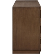 Meridian Furniture Scallop Brown Oak Veneer Dresser