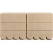 Meridian Furniture Scallop Natural Oak Veneer Dresser