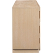 Meridian Furniture Scallop Natural Oak Veneer Dresser