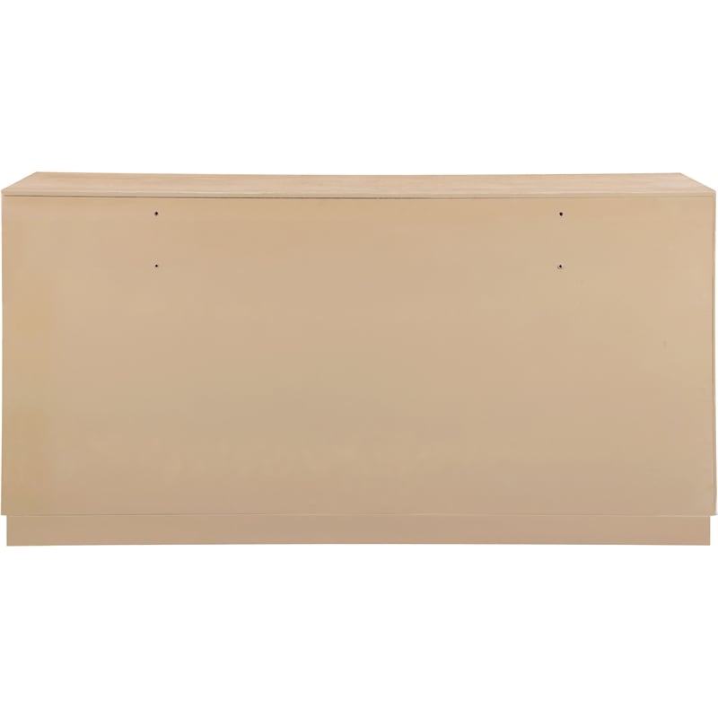 Meridian Furniture Scallop Natural Oak Veneer Dresser