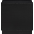 Meridian Furniture Scallop Black Oak Veneer Night Stand