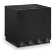 Meridian Furniture Scallop Black Oak Veneer Night Stand
