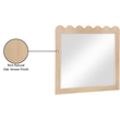 Meridian Furniture Scallop Natural Oak Veneer Mirror