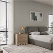 Meridian Furniture Scallop Natural Oak Veneer Night Stand