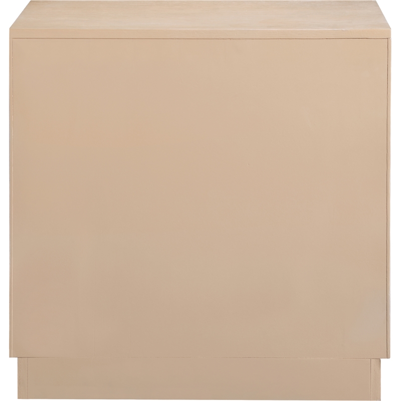 Meridian Furniture Scallop Natural Oak Veneer Night Stand