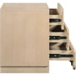 Meridian Furniture Scallop Natural Oak Veneer Night Stand