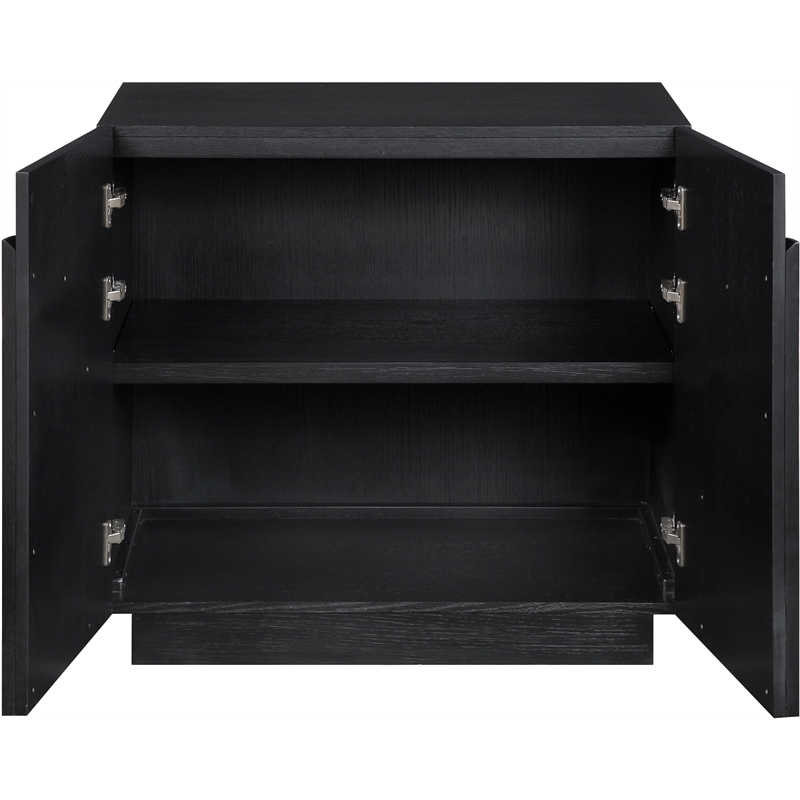 Meridian Furniture Navona Black Oak Veneer Sideboard/Buffet
