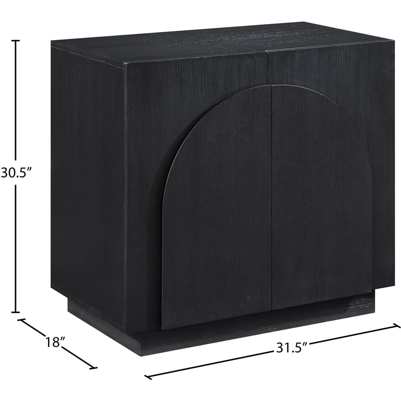 Meridian Furniture Navona Black Oak Veneer Sideboard/Buffet