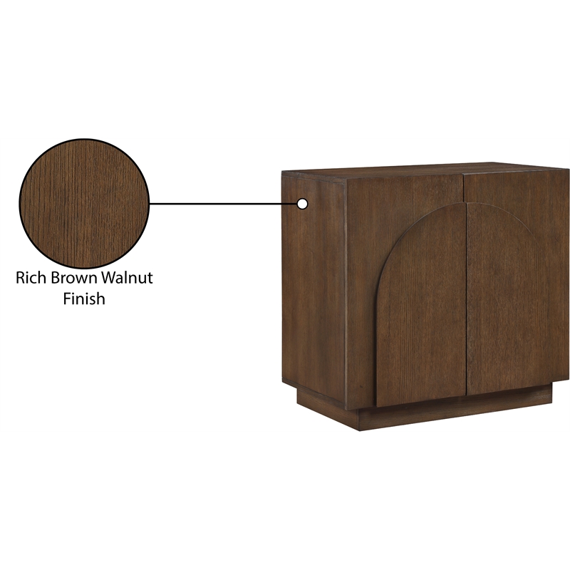 Meridian Furniture Navona Brown Oak Veneer Sideboard/Buffet