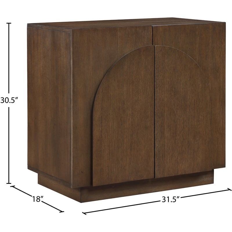 Meridian Furniture Navona Brown Oak Veneer Sideboard/Buffet