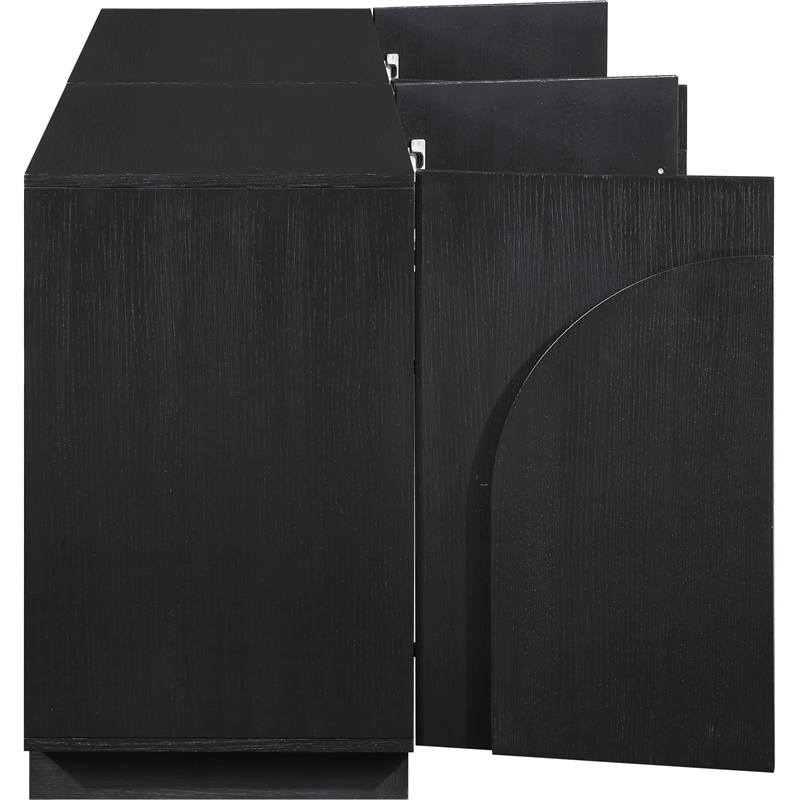 Meridian Furniture Navona Black Oak Veneer Sideboard/Buffet