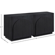 Meridian Furniture Navona Black Oak Veneer Sideboard/Buffet