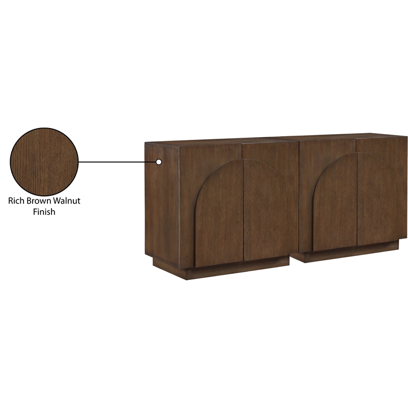 Meridian Furniture Navona Brown Oak Veneer Sideboard/Buffet