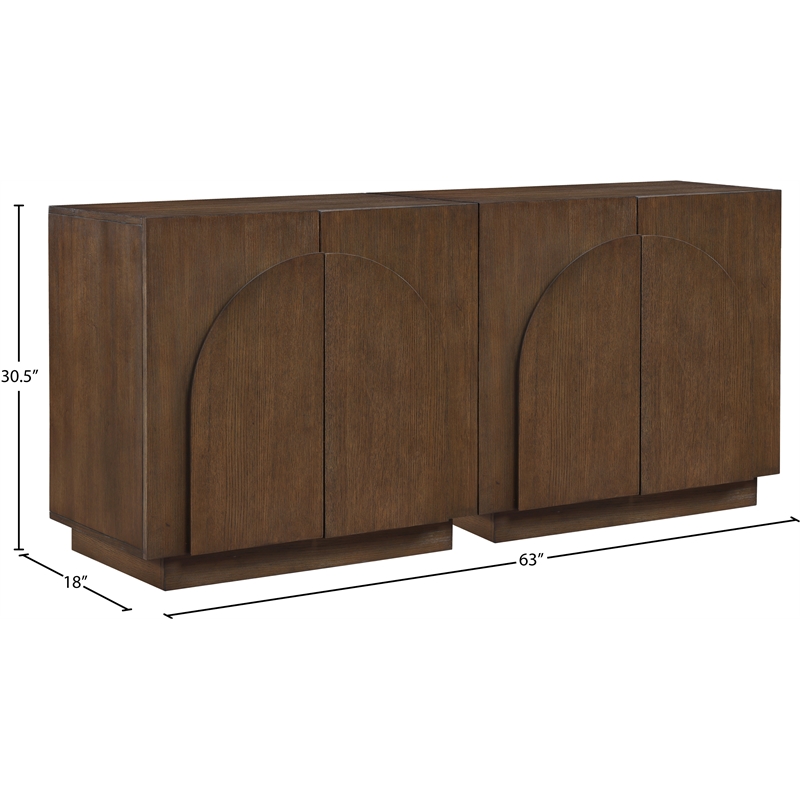 Meridian Furniture Navona Brown Oak Veneer Sideboard/Buffet