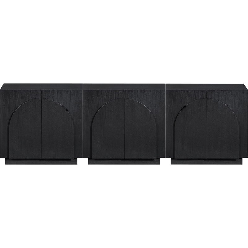 Meridian Furniture Navona Black Oak Veneer Sideboard/Buffet