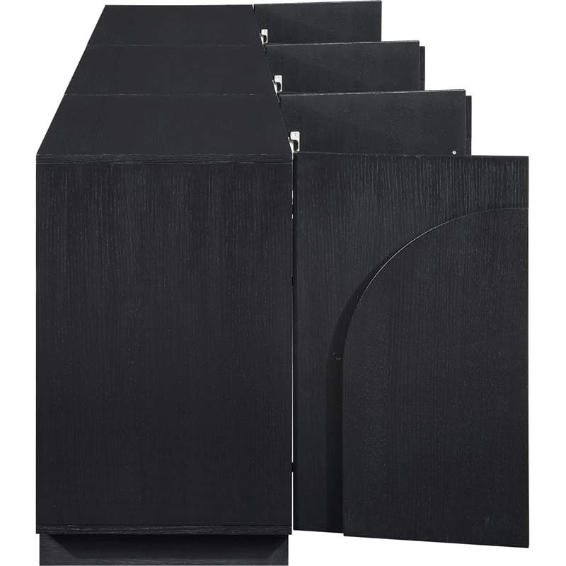 Meridian Furniture Navona Black Oak Veneer Sideboard/Buffet