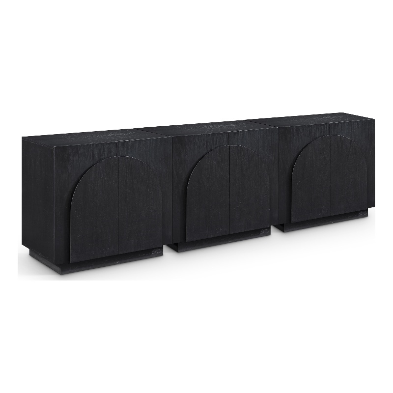 Meridian Furniture Navona Black Oak Veneer Sideboard/Buffet