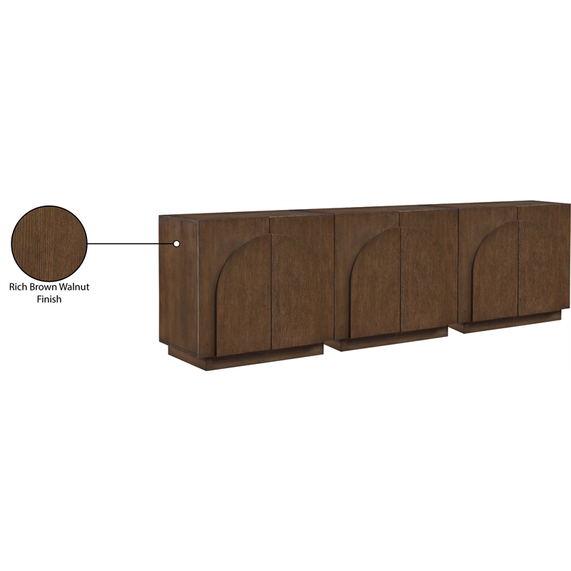Meridian Furniture Navona Brown Oak Veneer Sideboard/Buffet