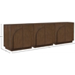 Meridian Furniture Navona Brown Oak Veneer Sideboard/Buffet