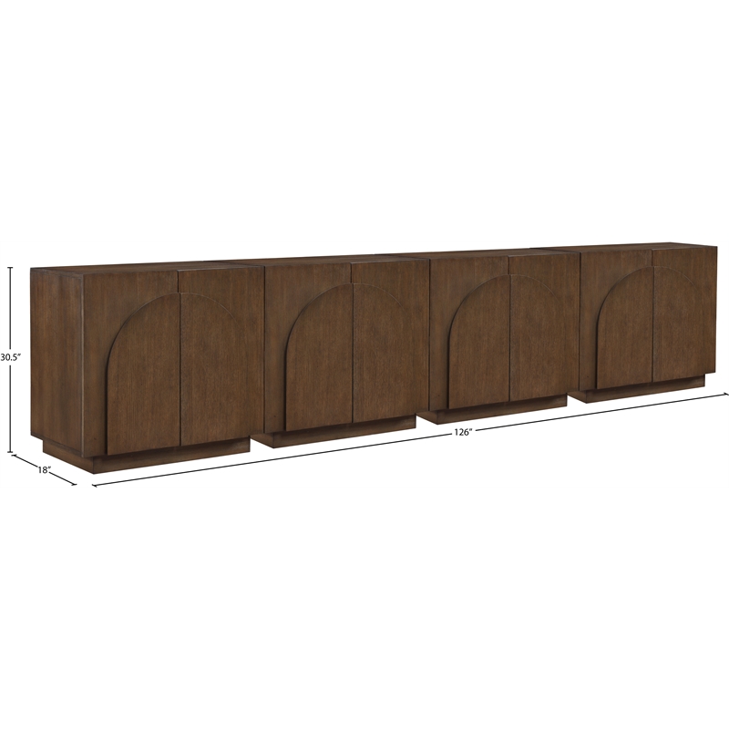 Meridian Furniture Navona Brown Oak Veneer Sideboard/Buffet