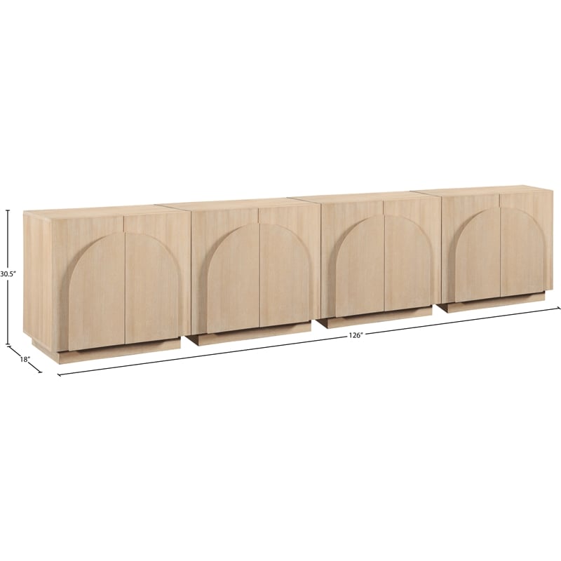 Meridian Furniture Navona Natural Oak Veneer Sideboard/Buffet