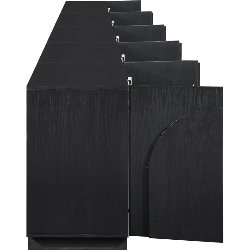 Meridian Furniture Navona Black Oak Veneer Sideboard/Buffet