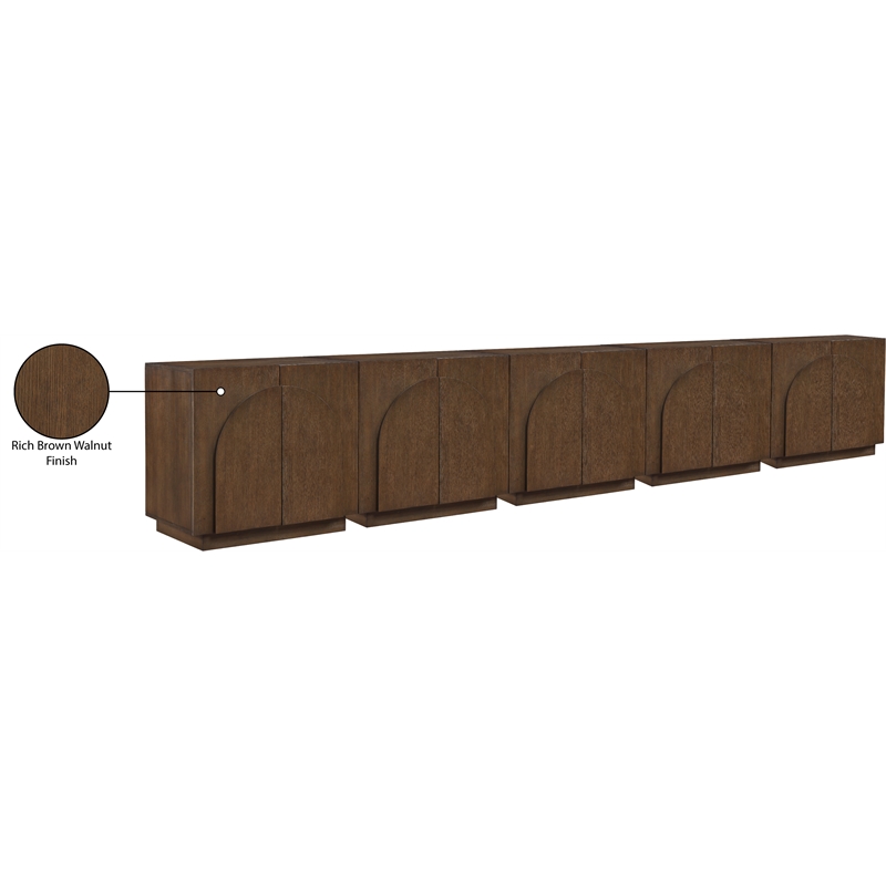 Meridian Furniture Navona Brown Oak Veneer Sideboard/Buffet