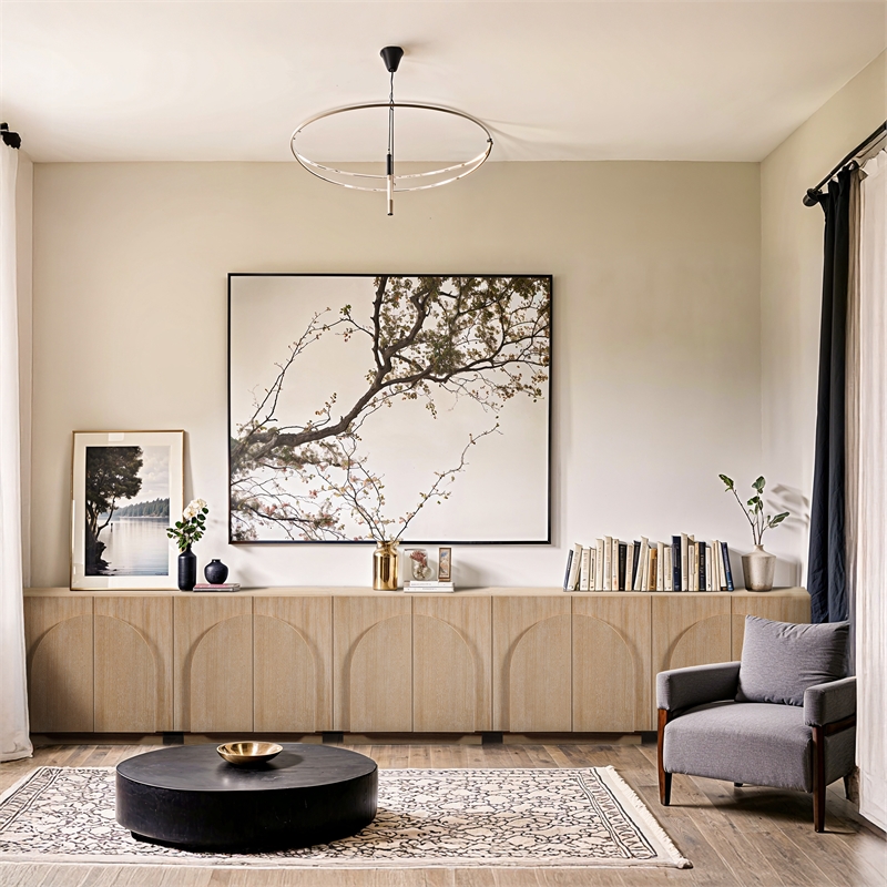 Meridian Furniture Navona Natural Oak Veneer Sideboard/Buffet