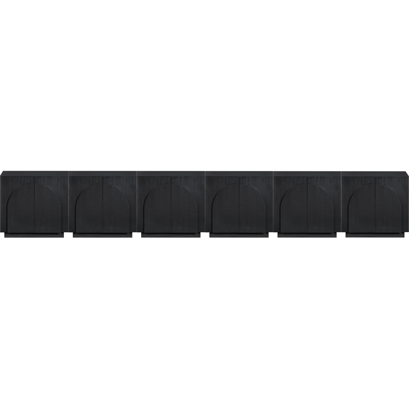 Meridian Furniture Navona Black Oak Veneer Sideboard/Buffet