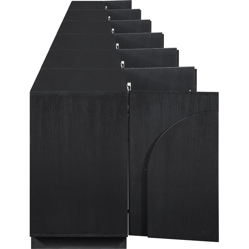 Meridian Furniture Navona Black Oak Veneer Sideboard/Buffet