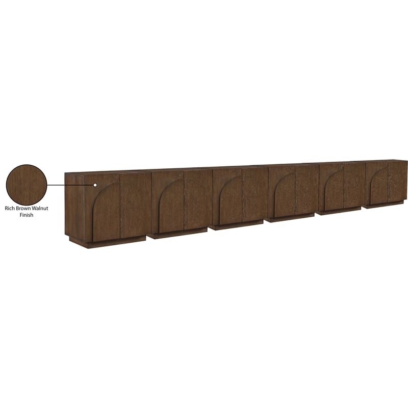 Meridian Furniture Navona Brown Oak Veneer Sideboard/Buffet