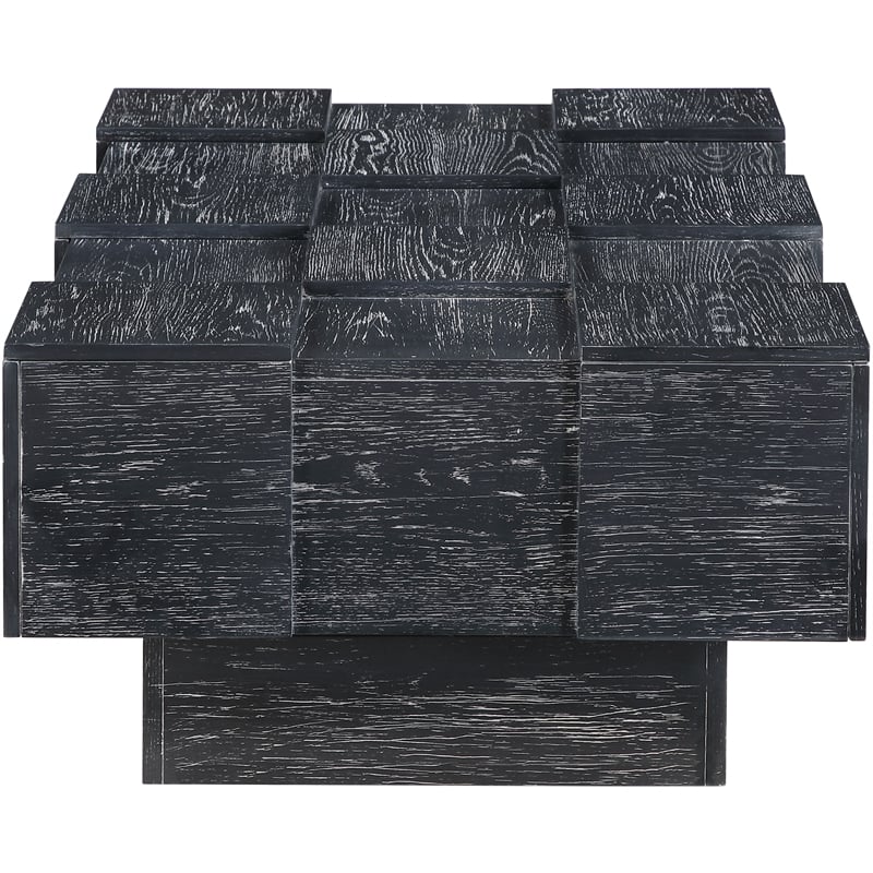 Meridian Furniture Anzio Black Oak Veneer Coffee Table