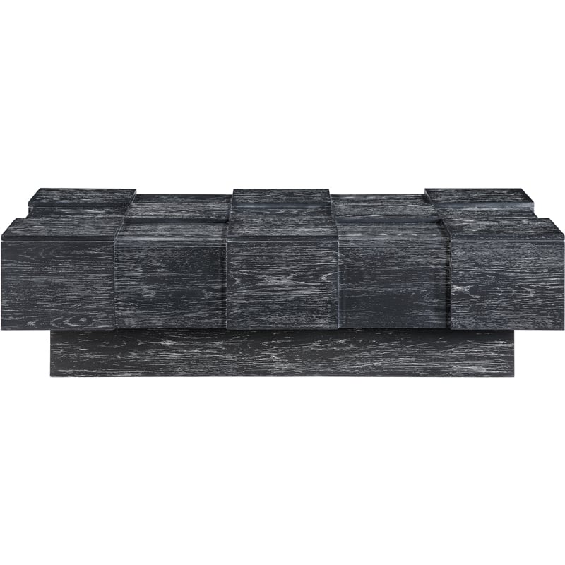 Meridian Furniture Anzio Black Oak Veneer Coffee Table