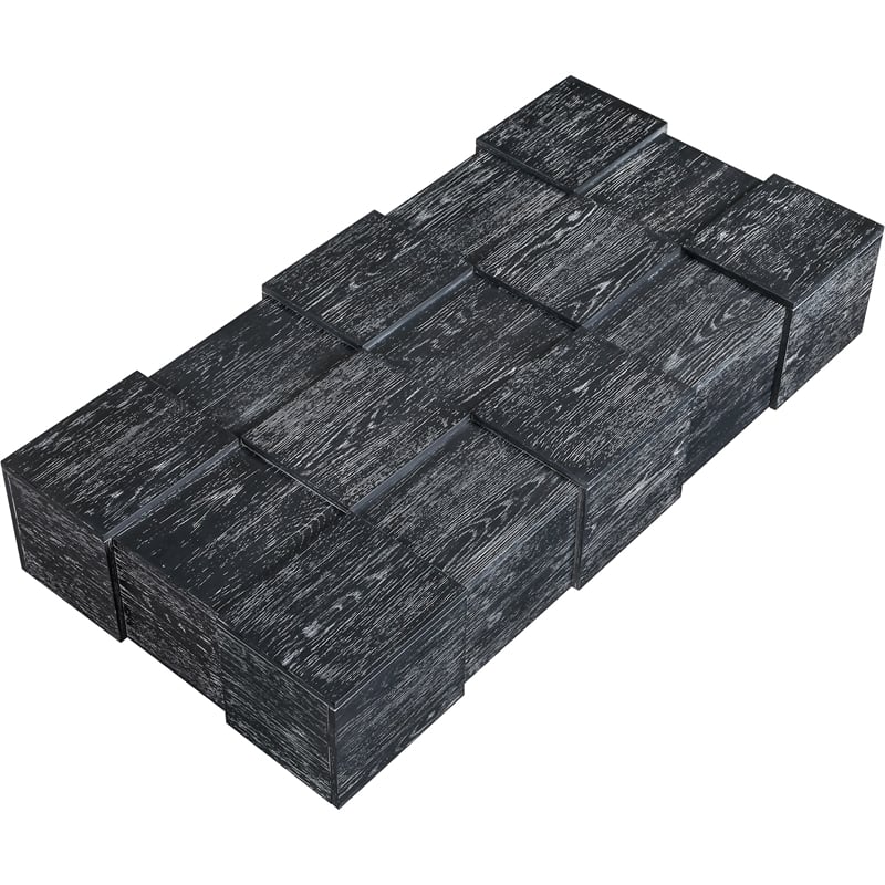 Meridian Furniture Anzio Black Oak Veneer Coffee Table