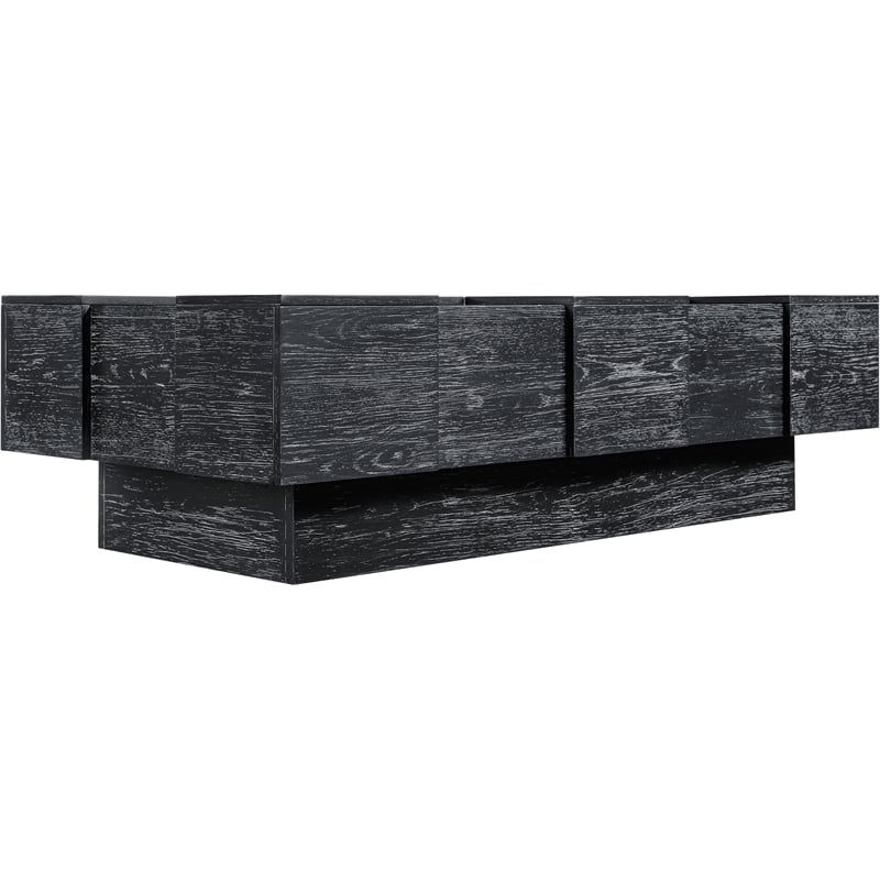 Meridian Furniture Anzio Black Oak Veneer Coffee Table