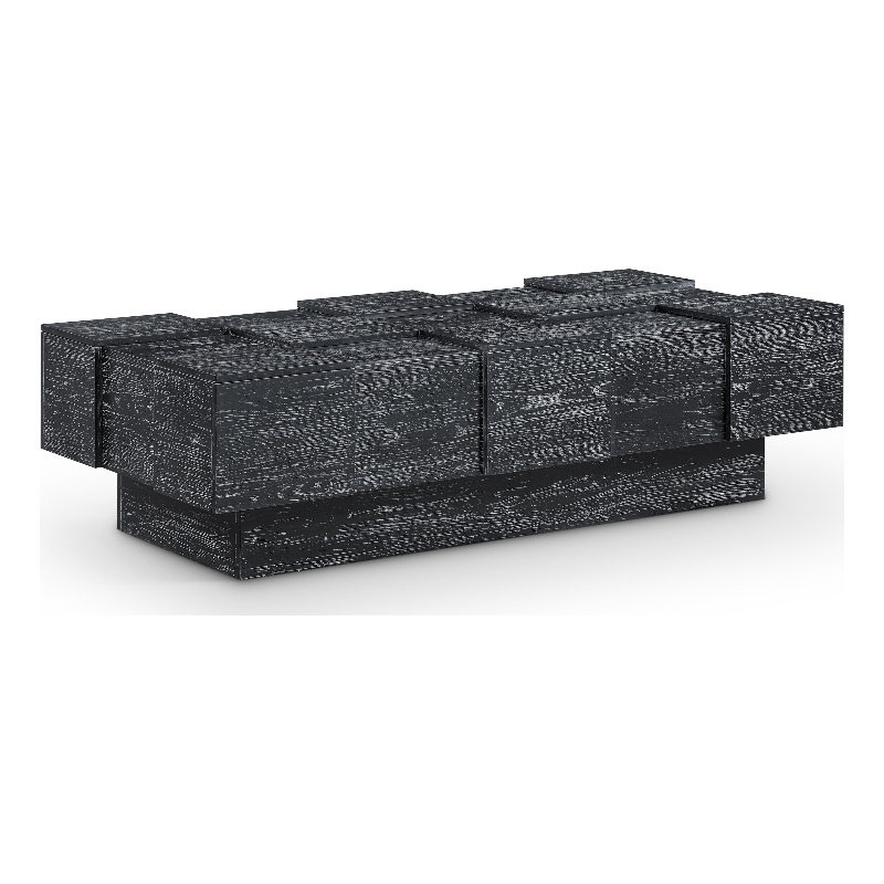 Meridian Furniture Anzio Black Oak Veneer Coffee Table