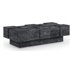 Meridian Furniture Anzio Black Oak Veneer Coffee Table