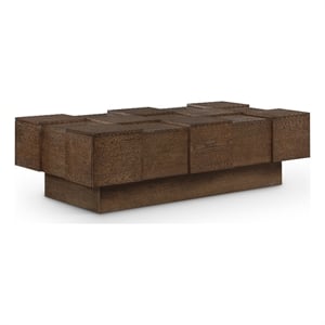 Meridian Furniture Anzio Brown Oak Veneer Coffee Table