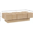 Meridian Furniture Anzio Natural Oak Veneer Coffee Table