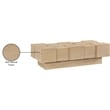 Meridian Furniture Anzio Natural Oak Veneer Coffee Table