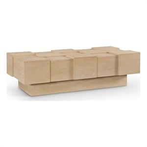 Meridian Furniture Anzio Natural Oak Veneer Coffee Table