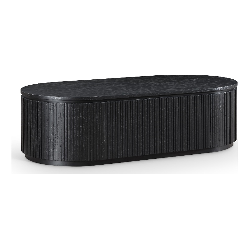 Meridian Furniture Moana Black Wood Storage Coffee Table