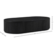 Meridian Furniture Moana Black Wood Storage Coffee Table